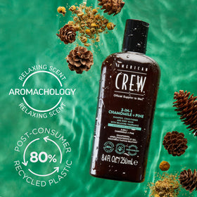 AMERICAN CREW 3-in-1 Shampoo & Body Wash Chamomile & Pine with ingredients
