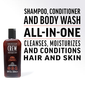 AMERICAN CREW 3-in-1 Shampoo & Body Wash Classic back view