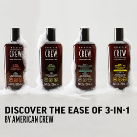 AMERICAN CREW 3-in-1 Shampoo & Body Wash showing texture on skin
