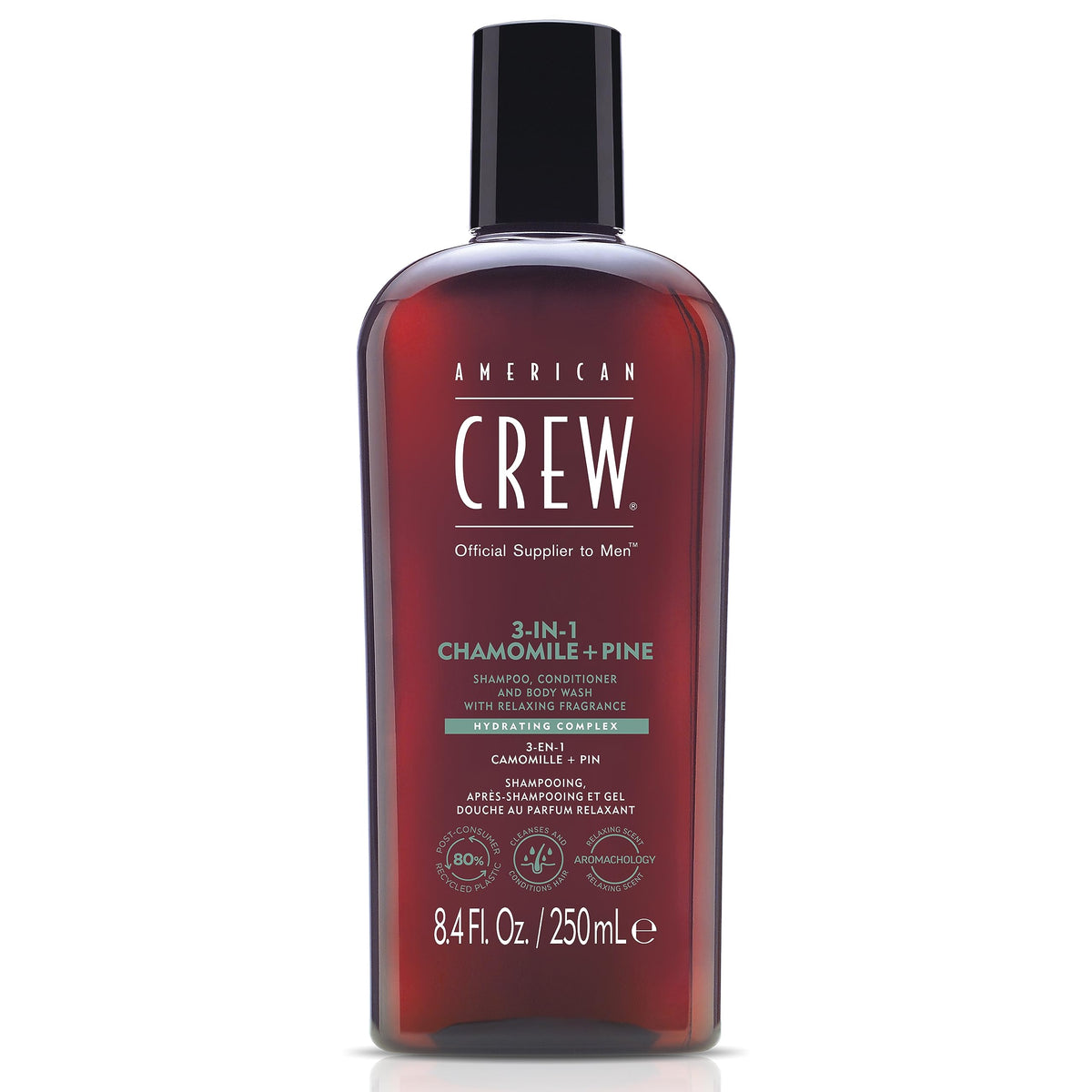 AMERICAN CREW 3-in-1 Shampoo, Conditioner & Body Wash front view