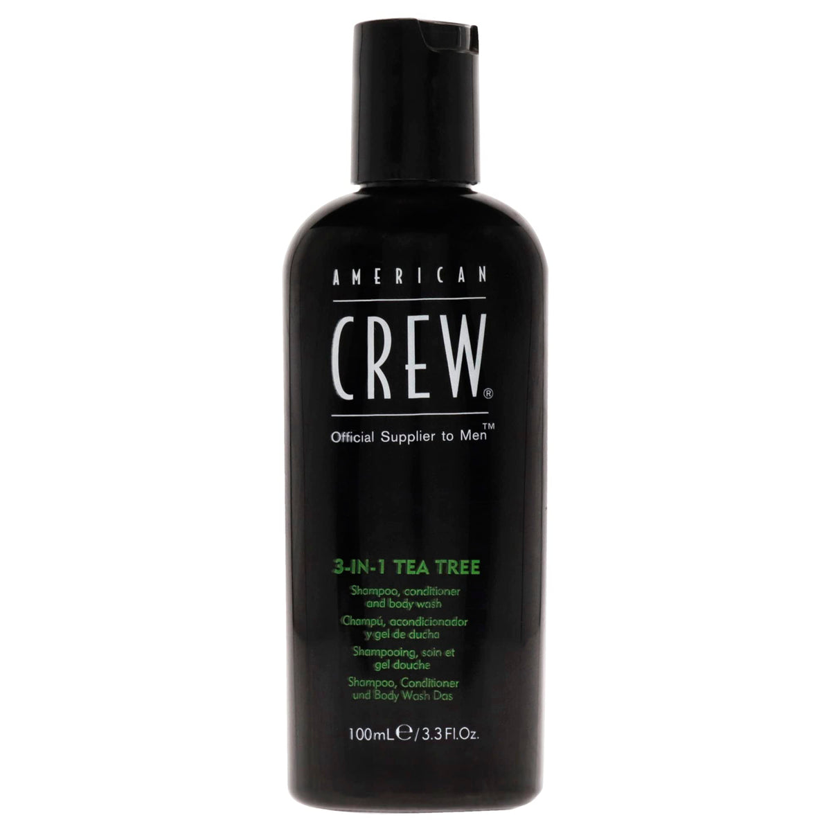 AMERICAN CREW 3-in-1 Tea Tree Shampoo, Conditioner & Body Wash front view