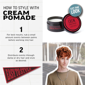 AMERICAN CREW Cream Pomade on a grooming table