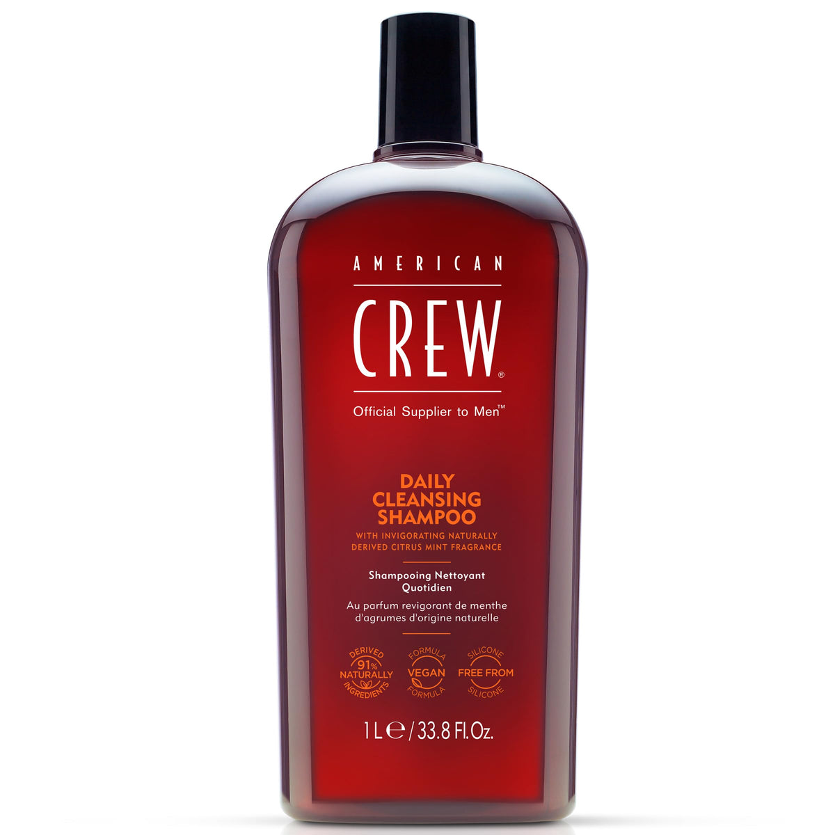AMERICAN CREW Daily Cleansing Shampoo Citrus Mint 33.8 fl oz front view