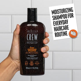 AMERICAN CREW Daily Cleansing Shampoo Citrus Mint in lifestyle setting