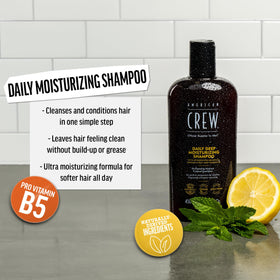 AMERICAN CREW Deep Moisturizing Shampoo bottle side view