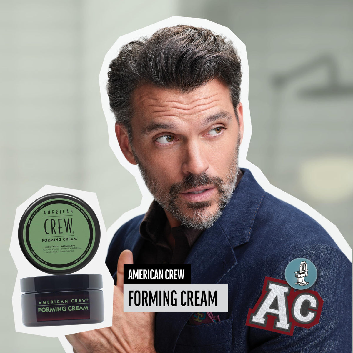 AMERICAN CREW Hair Forming Cream 3 oz back view