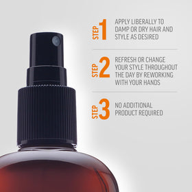 AMERICAN CREW Medium Hold Spray Gel application on hair