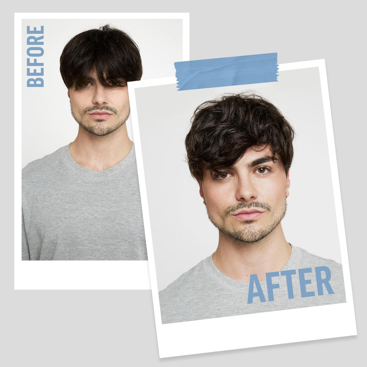 AMERICAN CREW Men's Fiber Cream application on hair