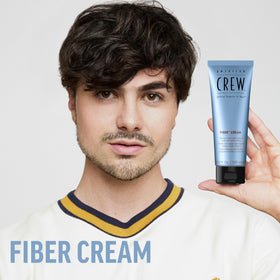 AMERICAN CREW Men's Fiber Cream packaging side view
