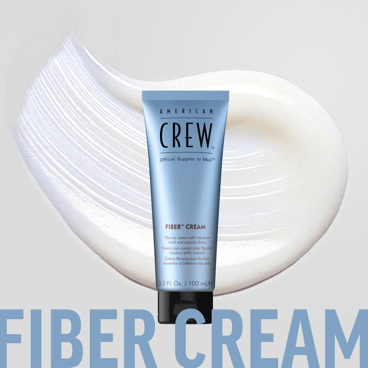 AMERICAN CREW Men's Fiber Cream with grooming tools