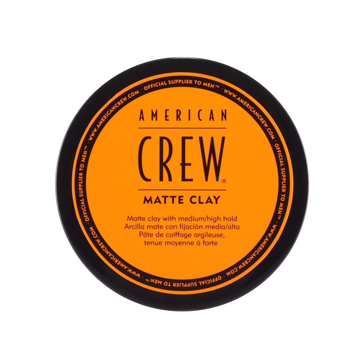 AMERICAN CREW Men's Hair Matte Clay 3 Oz front view