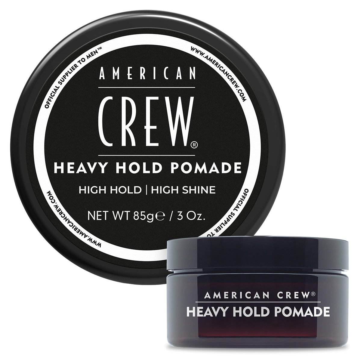 AMERICAN CREW Men's Hair Pomade Heavy Hold 3 oz front view