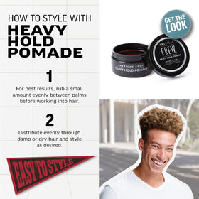 AMERICAN CREW Men's Hair Pomade Heavy Hold side view
