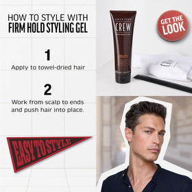 AMERICAN CREW Men's Styling Gel 33.8 fl oz side view