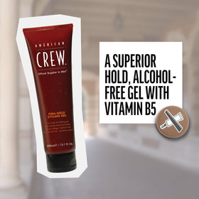 AMERICAN CREW Men's Styling Gel application on hair
