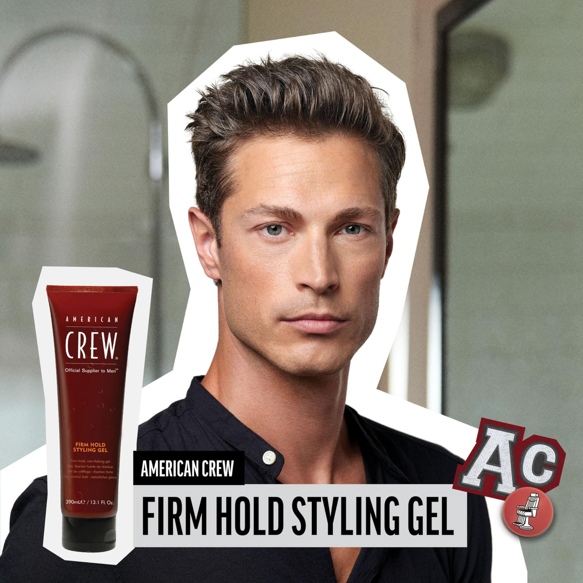 AMERICAN CREW Men's Styling Gel packaging details