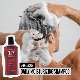 AMERICAN CREW shampoo back label with ingredients