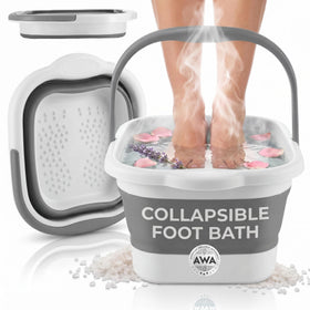 American Wellness Authority collapsible foot soaking tub front view