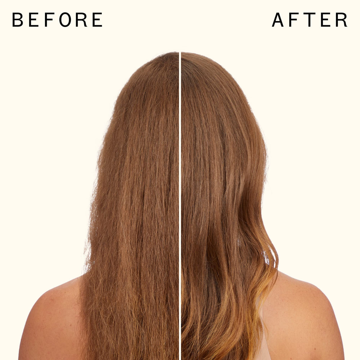 Amika Blockade Heat Defense Serum application on hair