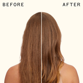 Amika Blockade Heat Defense Serum application on hair