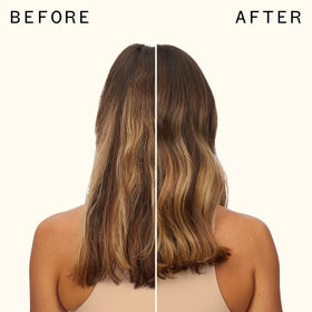 Amika Blockade Heat Defense Serum with hair styling tools
