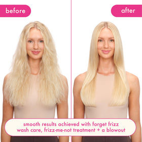 Amika Forget Frizz Anti-Frizz Shampoo 1000ml side view