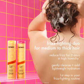 Amika Forget Frizz Anti-Frizz Shampoo 275ml back view