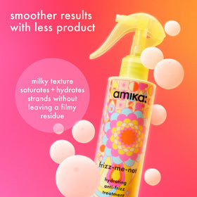 Amika Frizz-Me-Not Hydrating Anti-Frizz 60ml with styling tools