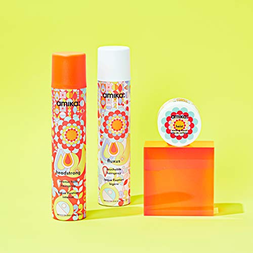 Amika Headstrong Hairspray packaging and ingredients list