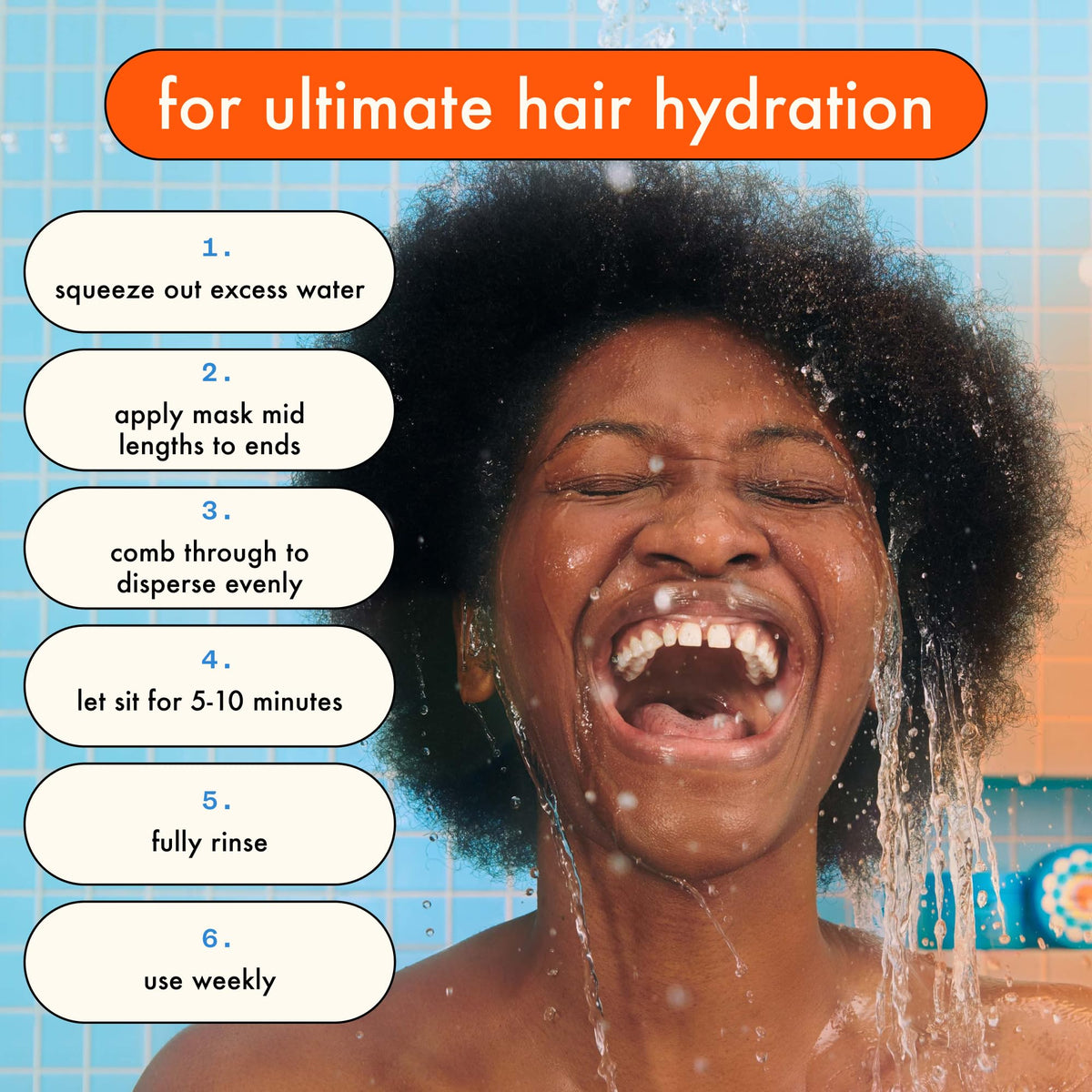 Amika Hydro Rush Intense Moisture Mask 250ml top view