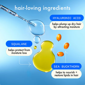 Amika Hydro Rush Intense Moisture Mask 500ml application on hair
