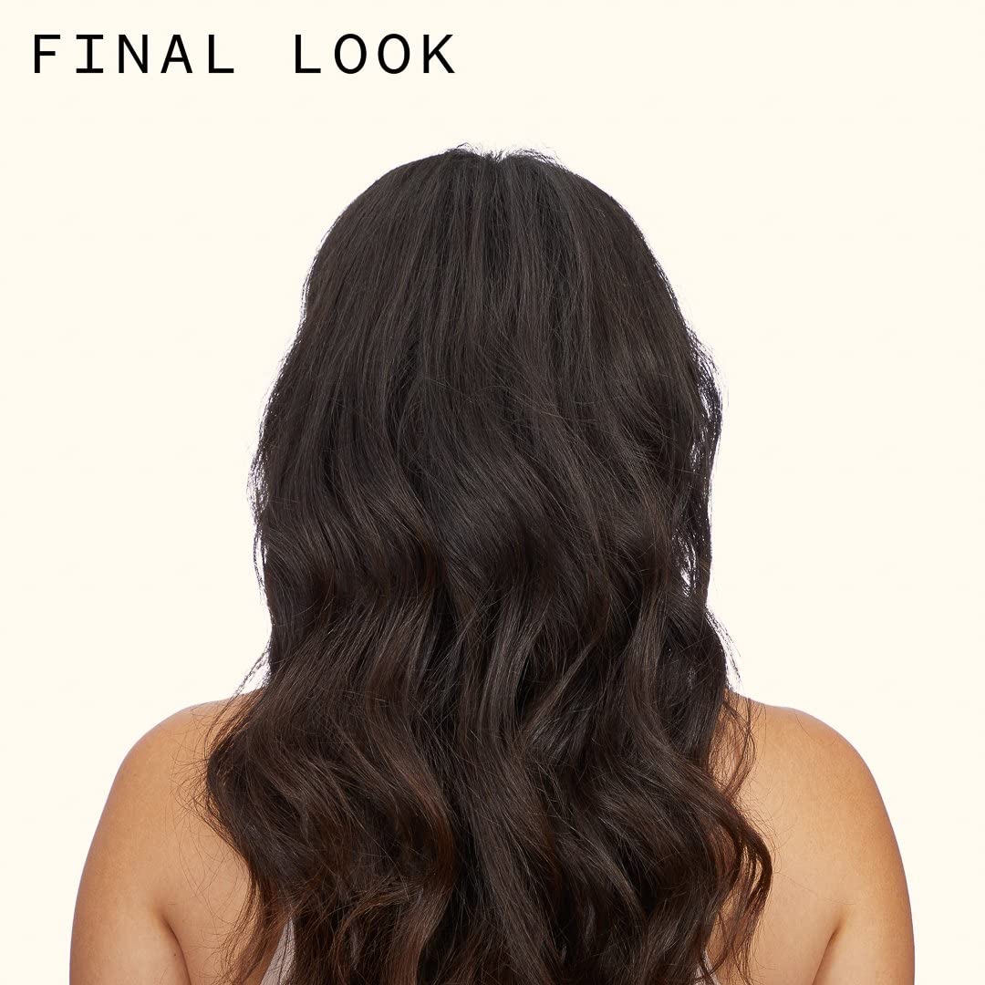 Amika mousse application on damp hair
