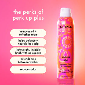Amika Perk Up Plus Dry Shampoo 340g back view