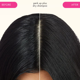 Amika Perk Up Plus Dry Shampoo 5.3oz application on hair