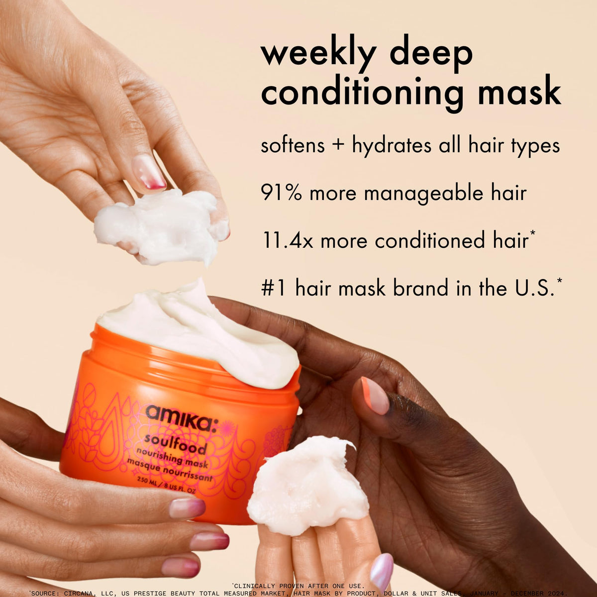 Amika Soulfood Nourishing Mask 100ml side view