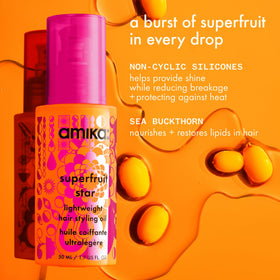 Amika Superfruit Star Hair Oil 20ml back label