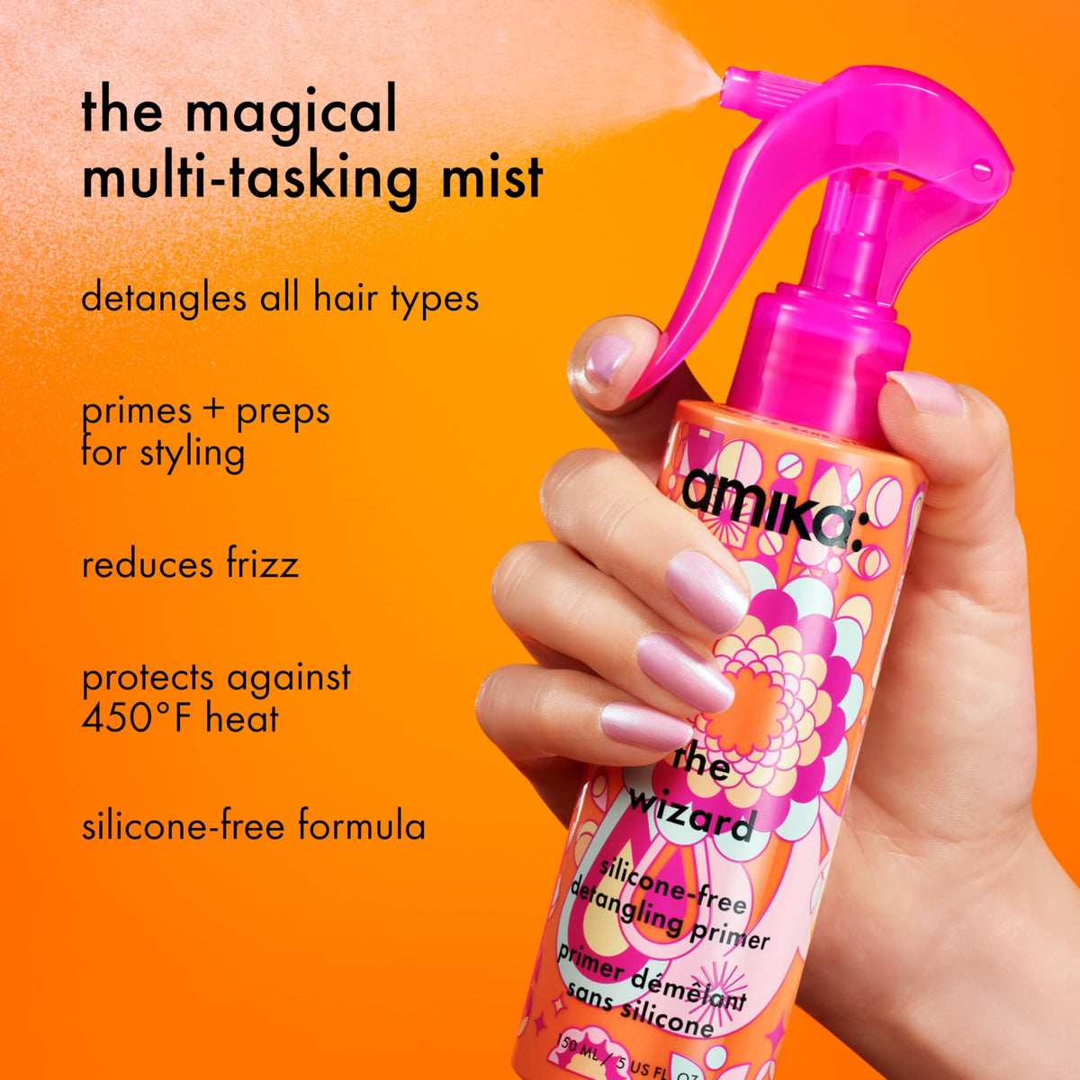 Amika The Wizard Detangling Primer 60ml back view
