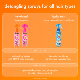 Amika The Wizard Primer with hairbrush and comb