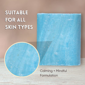 Amish Farms soap bar lathering on hands