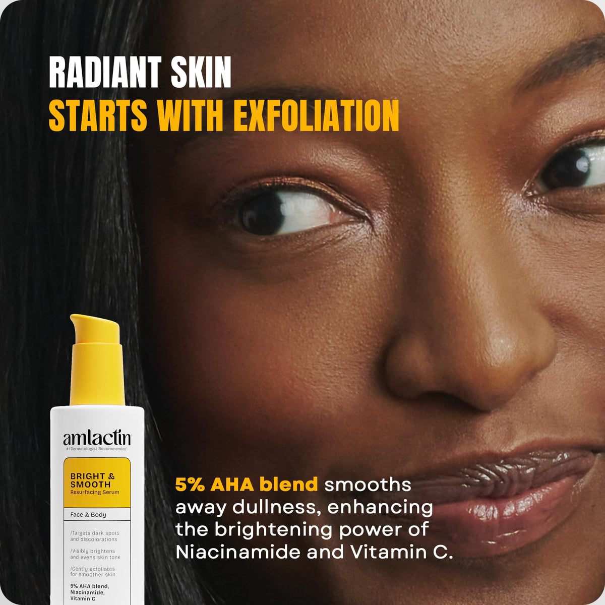 AmLactin Bright & Smooth Serum texture close-up