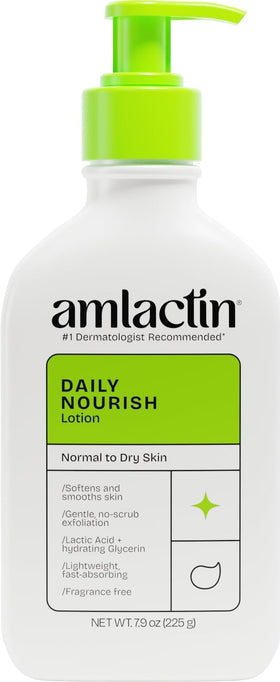 AmLactin Daily Nourish Body Lotion 7.9 oz front view
