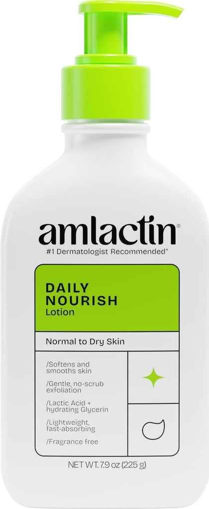 AmLactin Daily Nourish Body Lotion 7.9 oz front view