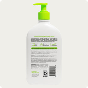 AmLactin Daily Nourish Body Lotion in bathroom setting