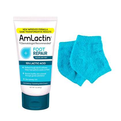 AmLactin Foot Repair Cream 15% Lactic Acid 3 oz tube front view