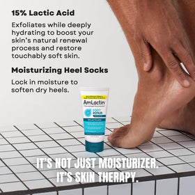 AmLactin Foot Repair Cream application on dry feet
