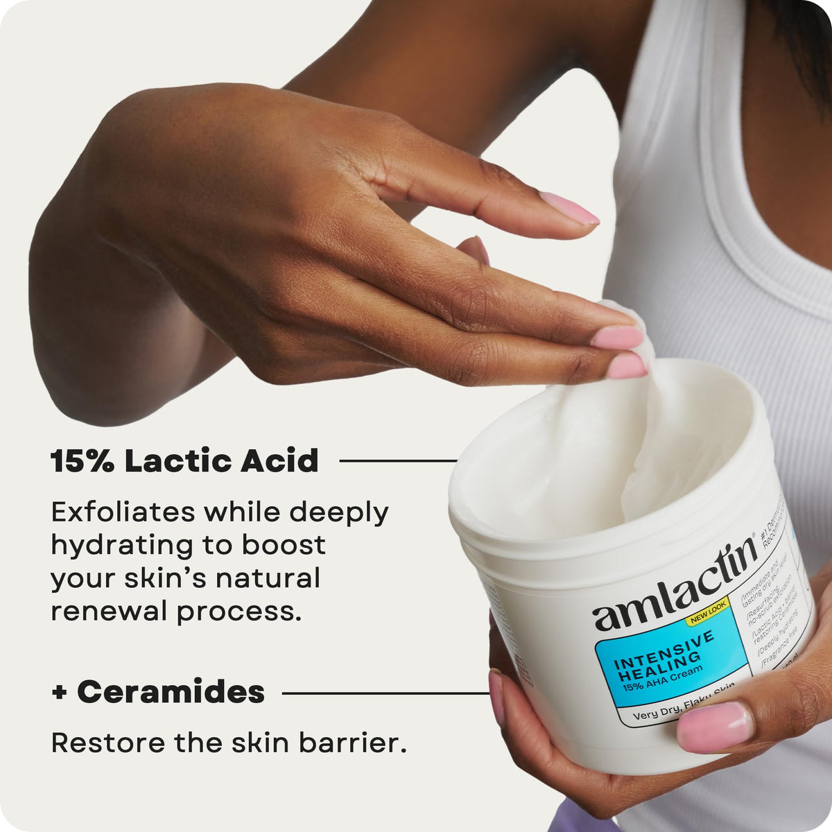 AmLactin Intensive Healing Body Cream packaging side view