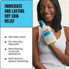 AmLactin lotion pump bottle side view