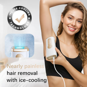 AMOTAOS IPL Hair Removal Device side view showing control panel