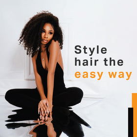 AmPro Shine-n-Jam Maximum Hold Gel applied to styled hair