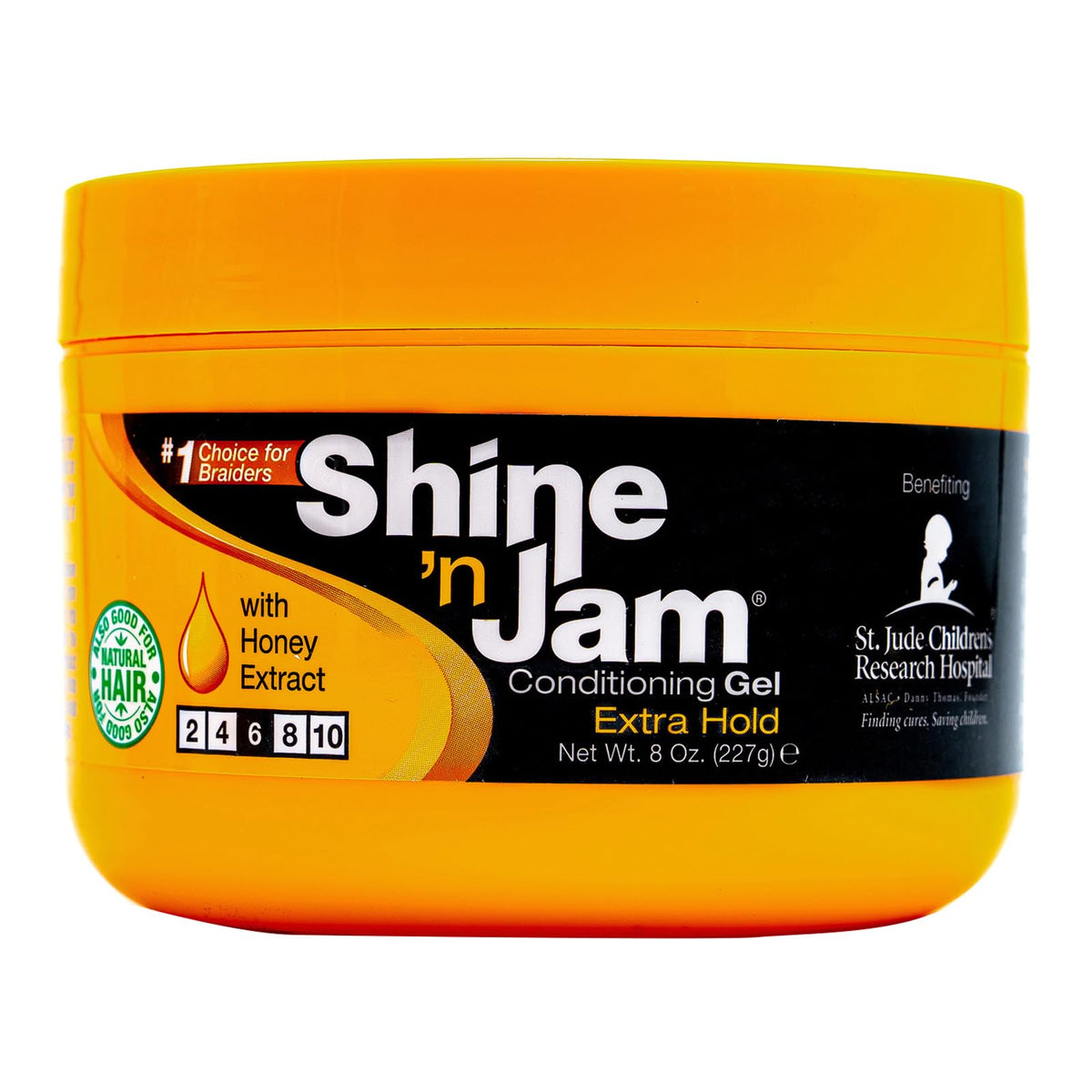 AmPro Shine-n-Jam Maximum Hold Gel front view with honey extract